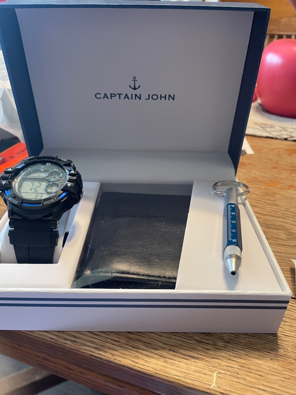 Black and Blue Digital Sport Watch